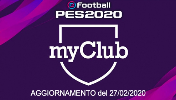 PES 2020 MyClub - Aggiornamento 27 Febbraio