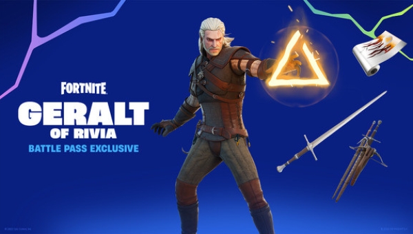 Geralt di Rivia si fa strada oggi su Fortnite!