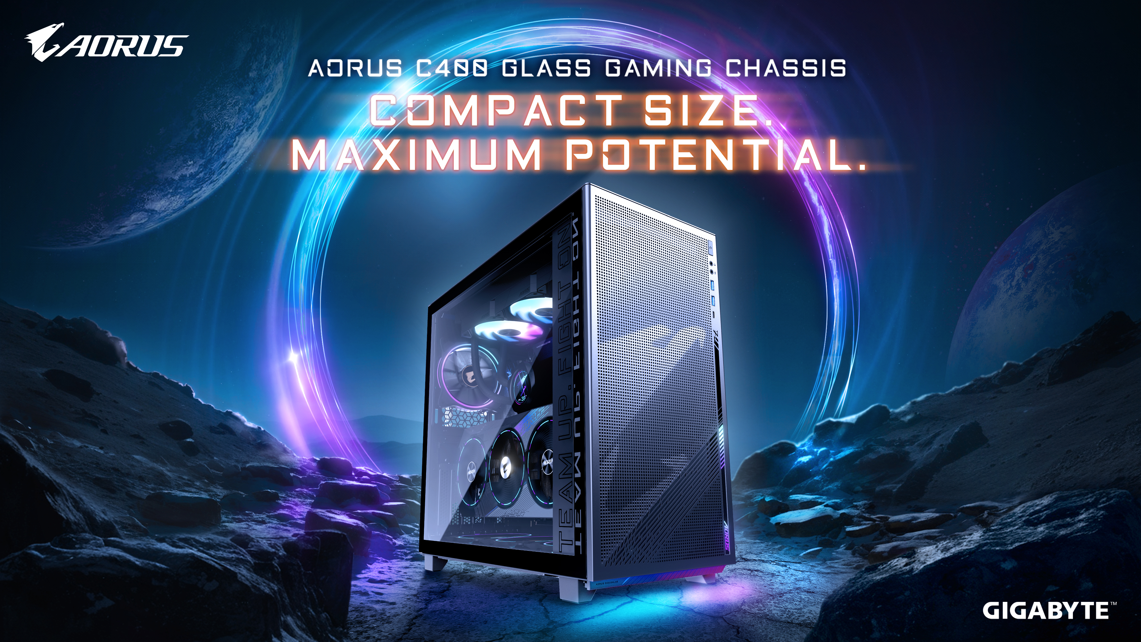 GIGABYTE lancia il nuovo case da gioco: AORUS C400 GLASS