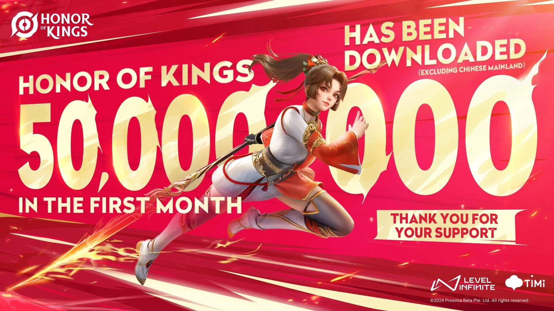 Honor of Kings supera i 50 Milioni di nuovi download a livello globale