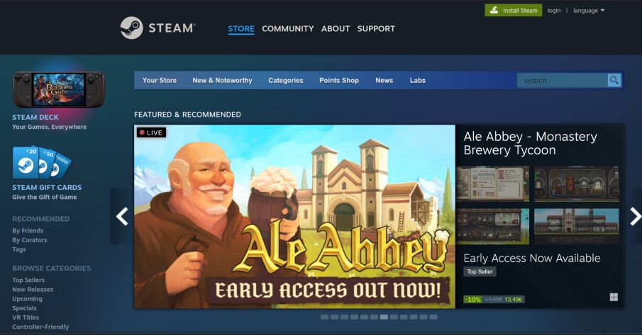 Ale Abbey - Monastery Brewery Tycoon – Steam Top 10 Sellers